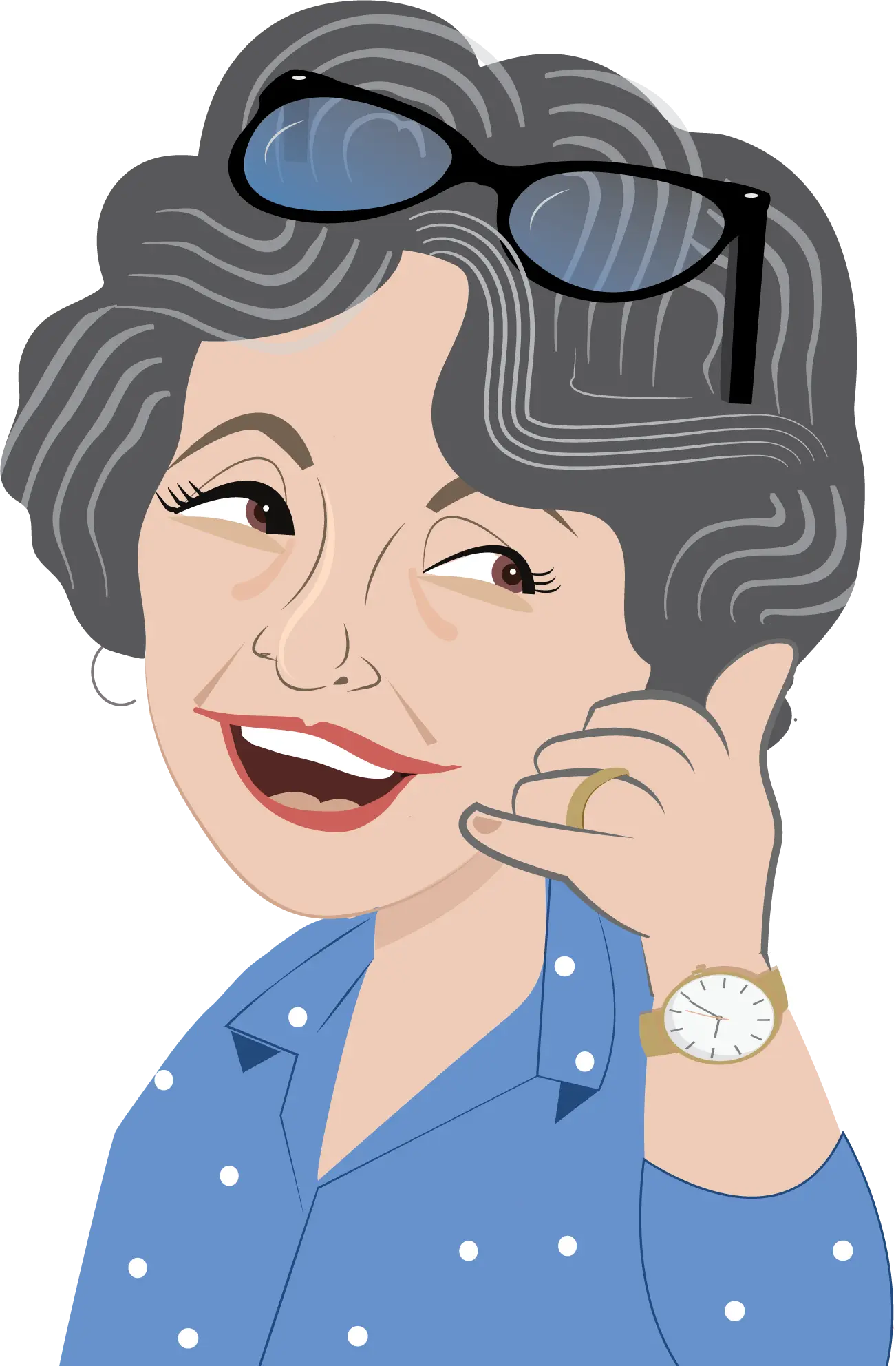 Mary Lou Ciambriello Cartoon portrait